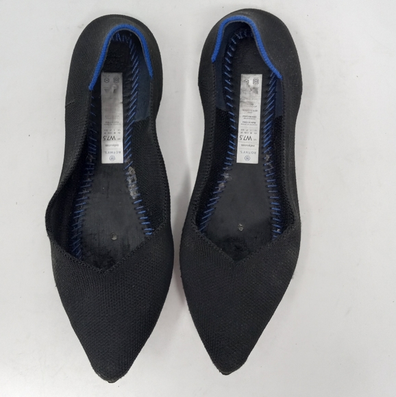Black Pointy Rothys Size 7.5 - Picture 3 of 8
